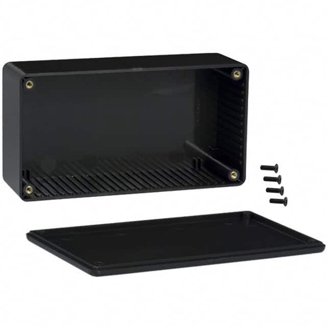 1591DBK BOX ABS BLACK 5.906"L X 3.150"W