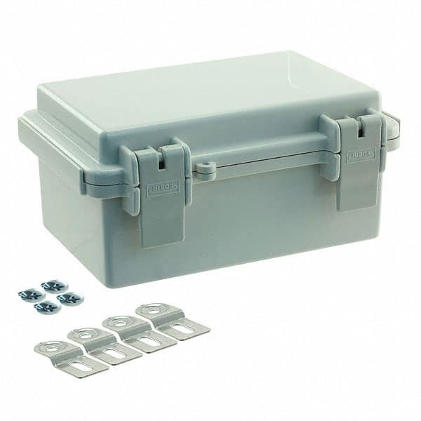 NBF-32004 BOX ABS GRAY 5.900"L X 3.930"W