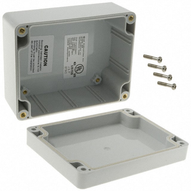 PN-1323 BOX PLAS GRAY 4.528"L X 3.543"W
