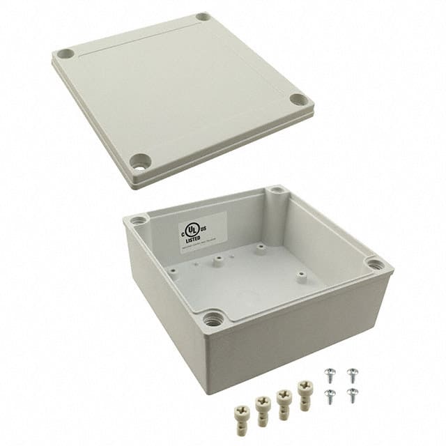 PIP-11767 BOX PLAS GRAY 5.118"L X 5.118"W