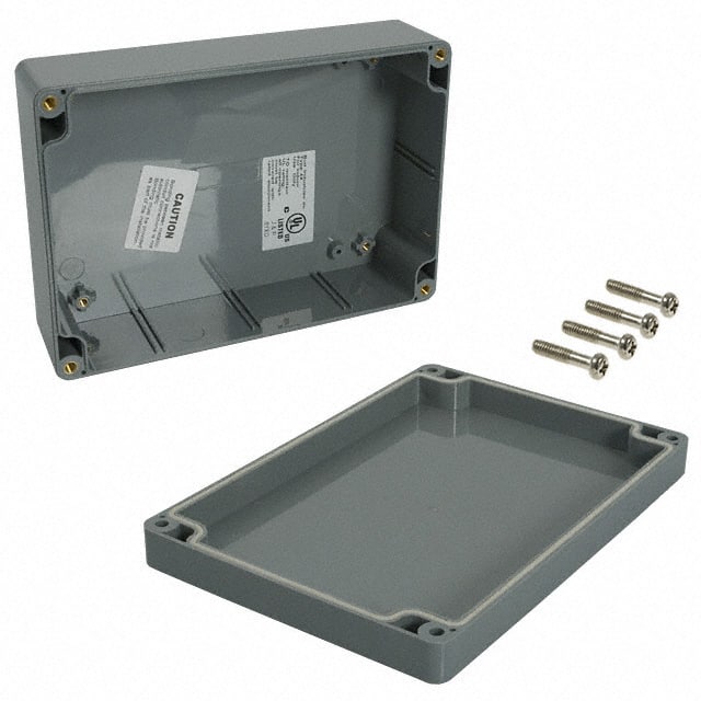 PN-1324-DG BOX ABS GRAY 6.732"L X 4.764"W
