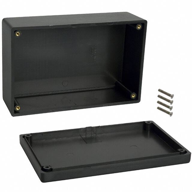 1594EBK BOX ABS BLACK 6.575"L X 4.213"W