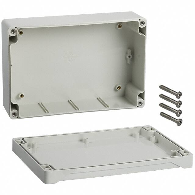1555HGY BOX ABS GRAY 7.087"L X 4.724"W