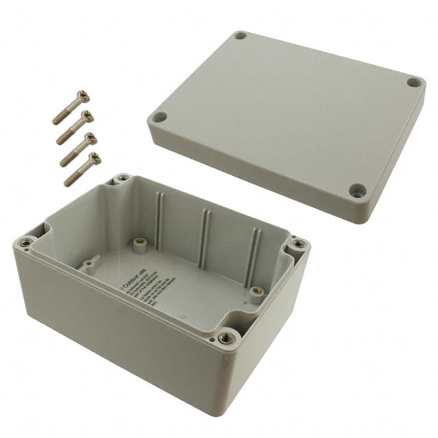 1554F2GY BOX PLAS GRAY 4.724"L X 3.543"W