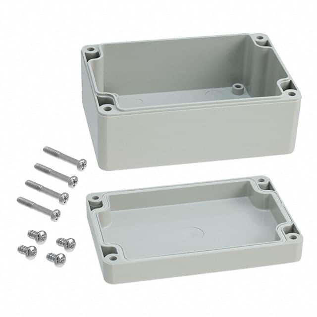 090812090 BOX ABS GRAY 4.724"L X 3.150"W