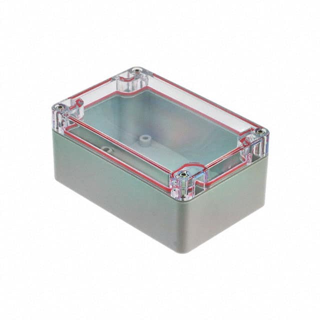 RB53P06C16G BOX PLSTC GRAY/CLR 4.72"LX3.15"W