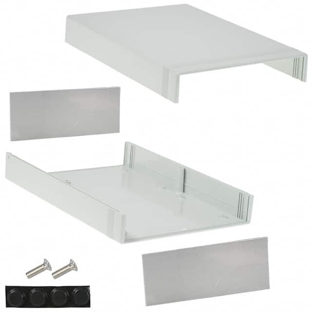 1598JGY BOX ABS GRAY 11.028"L X 7.854"W