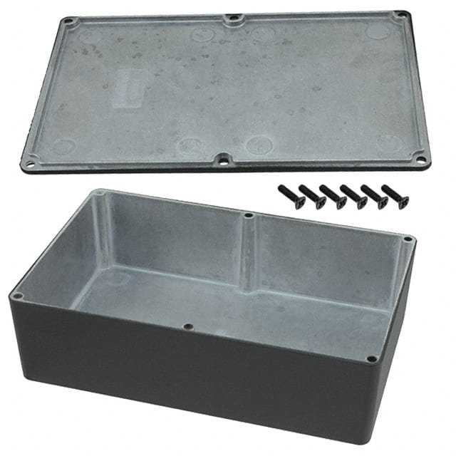 1590DBK BOX ALUM BLACK 7.402"L X 4.724"W