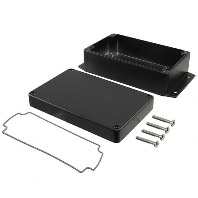 AN-2866-AB BOX ALUM BLACK 6.300"L X 3.940"W