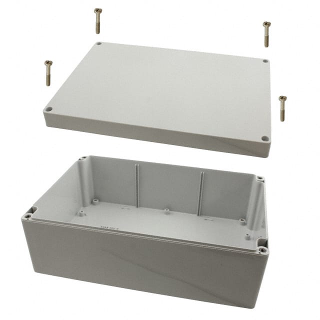 1554V2GY BOX PLAS GRAY 9.449"L X 6.299"W
