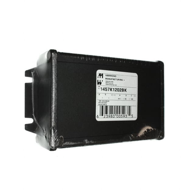 1457K1202BK BOX ALUM BLACK 5.118"L X 3.418"W