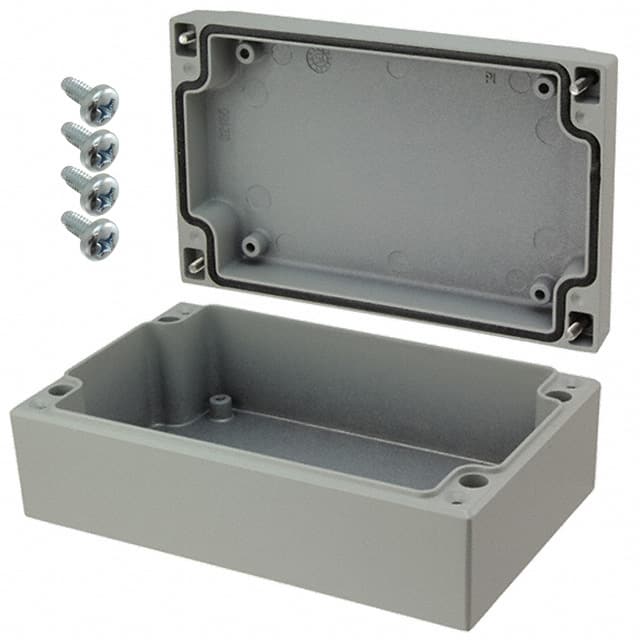 041016060 BOX ALUM GRAY 3.937"L X 6.299"W