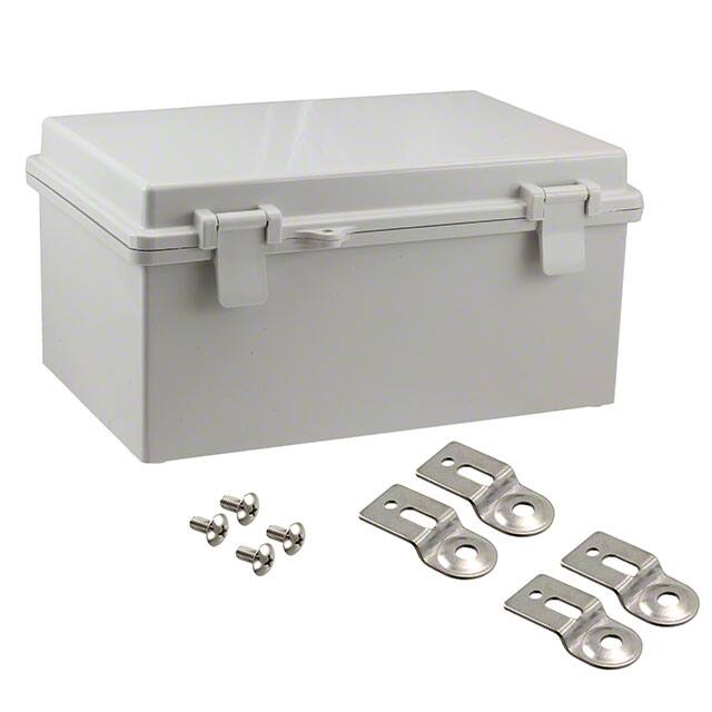 NBB-15243 BOX PBT/PC GRAY 11.28"L X 7.48"W