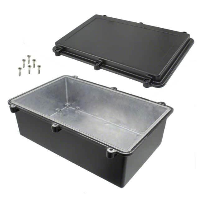ANS-3811-B BOX ALUM BLK 10.787"L X 6.811"W