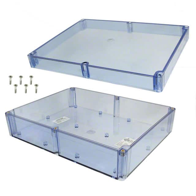 BT-2742 BOX PLSTC TRN BLUE 11.83"X9.09"