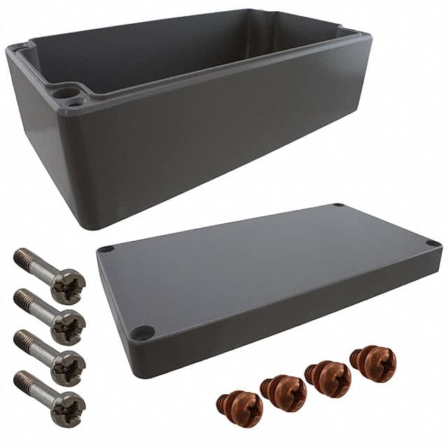 011222080 BOX ALUM GRAY 8.661"L X 4.724"W