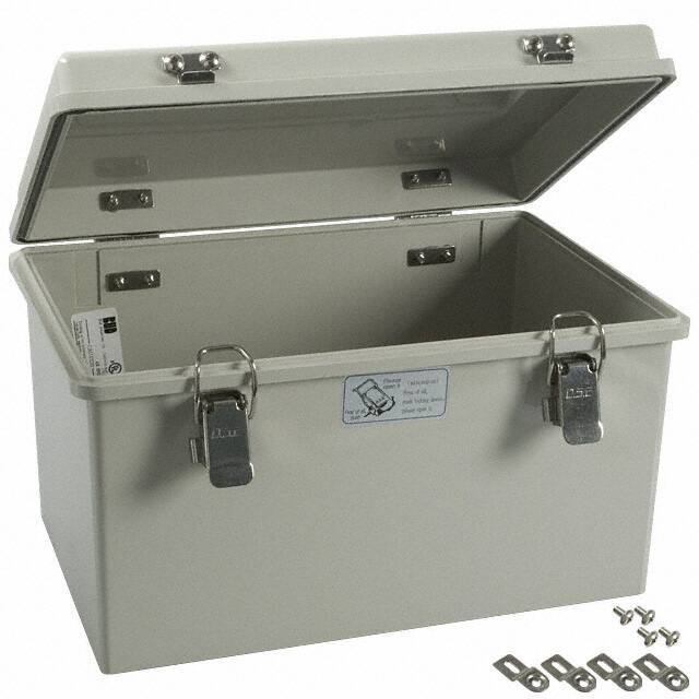 NBA-10144 BOX ABS GRAY 11.832"L X 7.848"W