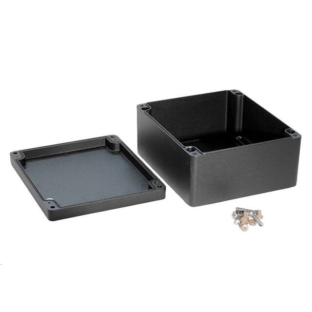 1590Z231BK BOX ALUM BLACK 7.874"L X 9.055"W