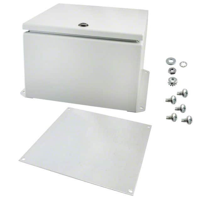 EJ10106 BOX STEEL GRAY 10"L X 10"W