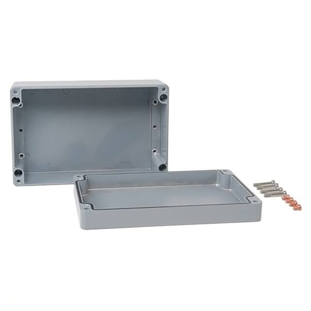 011828100 BOX ALUM GRAY 11.024"L X 7.087"W