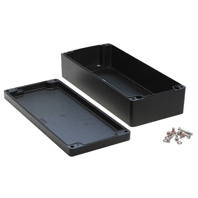 1590Z166BK BOX ALUM BLK 14.173"L X 6.283"W