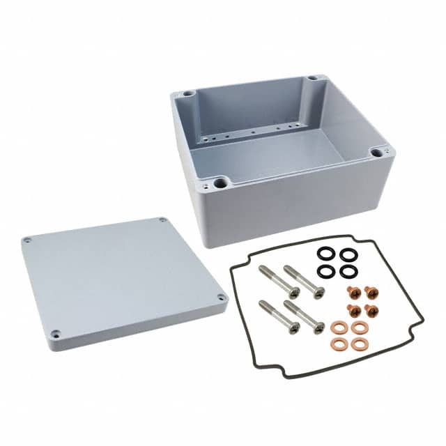 1590Z231GY BOX ALUM GRAY 7.874"L X 9.055"W