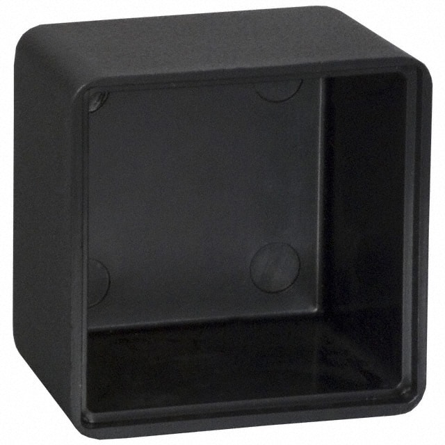 PB-1577 BOX ABS BLACK 1.030"L X 1.030"W