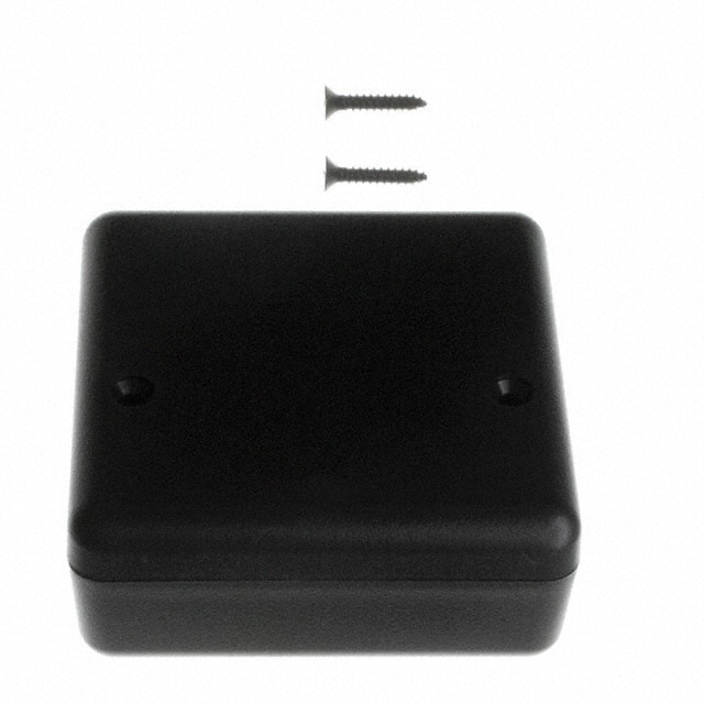 HP-3649-B BOX ABS BLACK 2.620"L X 2.600"W