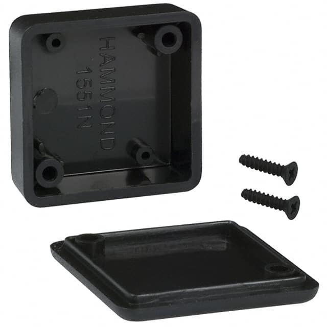 1551NBK BOX ABS BLACK 1.378"L X 1.378"W