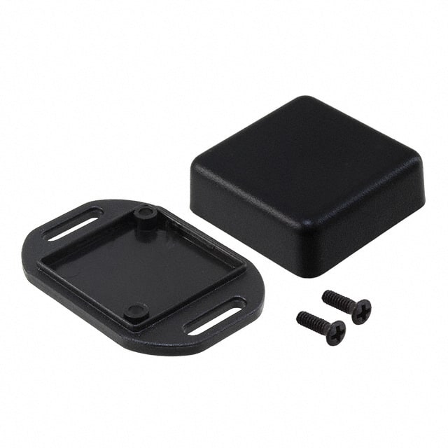 1551NFLBK BOX ABS BLACK 1.378"L X 1.378"W