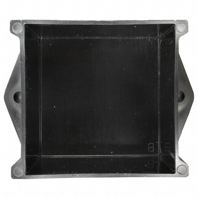 PB-1574-BF BOX ABS BLACK 2"L X 2"W