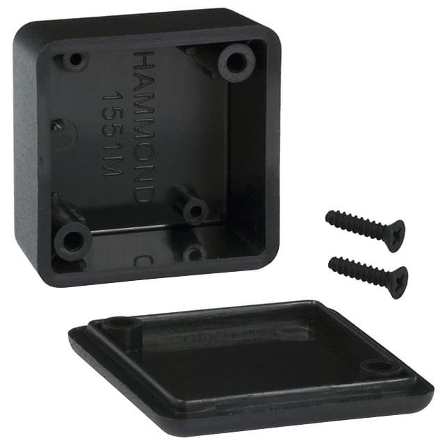 1551MBK BOX ABS BLACK 1.378"L X 1.378"W