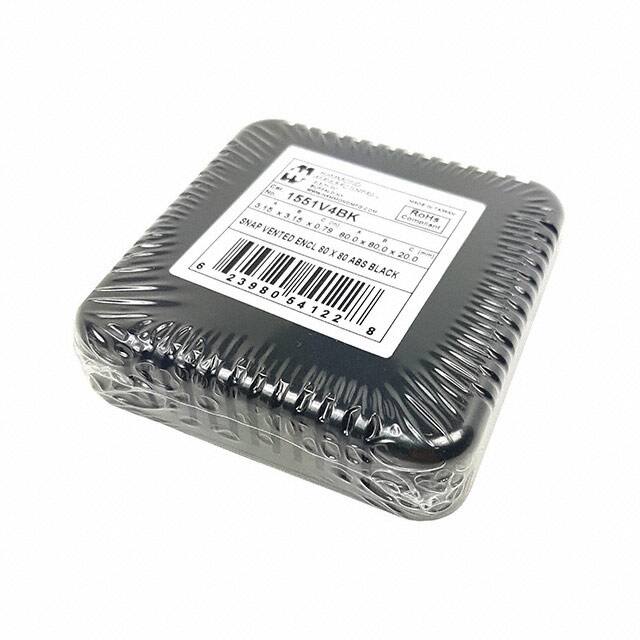 1551V4BK BOX VENT ABS 3.15HX3.15W BLK