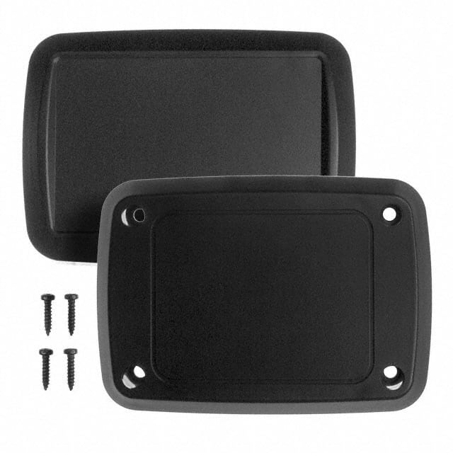 HH-3642 BOX ABS BLACK 3.484"L X 2.480"W