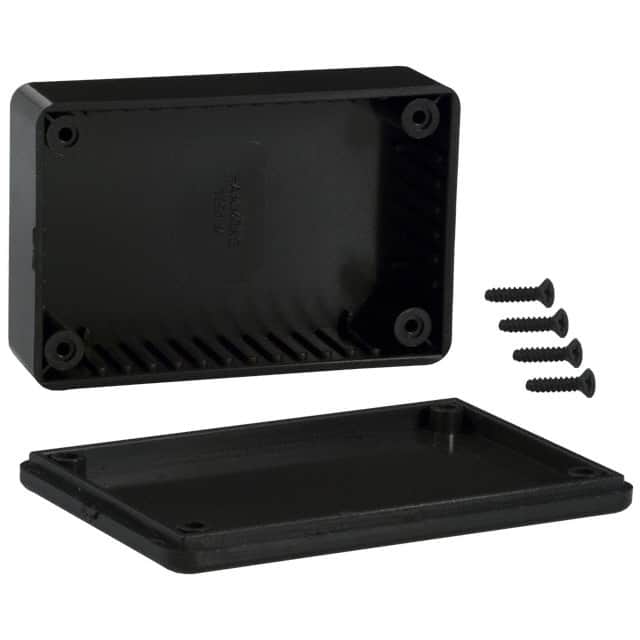 1591MSBK BOX PLAS BLK 3.339"L X 2.205"W
