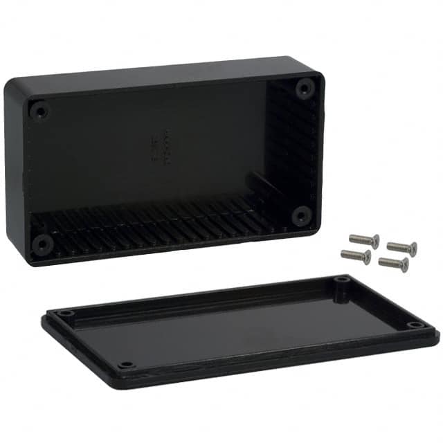 1591BSBK BOX PLAS BLK 4.409"L X 2.441"W