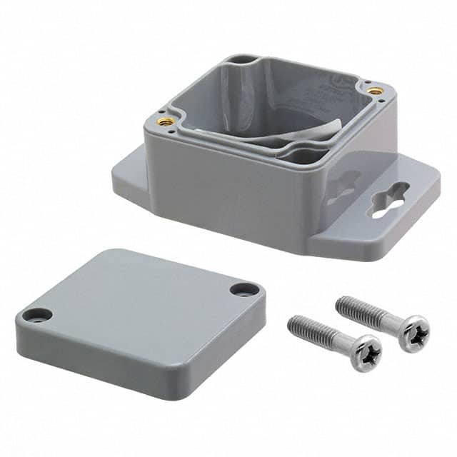 PN-1330-DGMB BOX ABS GRAY 2.060"L X 1.986"W