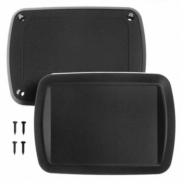 HH-3643 BOX ABS BLACK 4.528"L X 3.288"W
