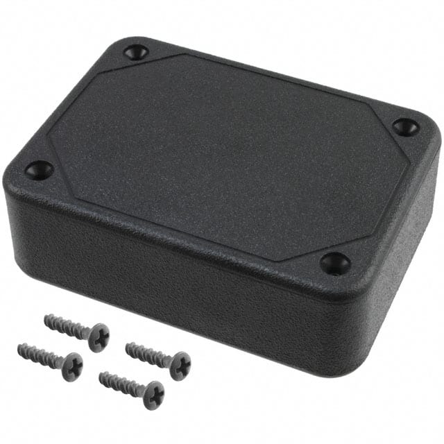 CU-3240 BOX ABS BLACK 3.337"L X 2.462"W