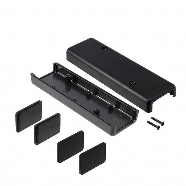 1593DBK BOX ABS BLACK 4.488"L X 1.406"W