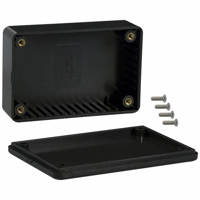 1591MBK BOX ABS BLACK 3.339"L X 2.205"W