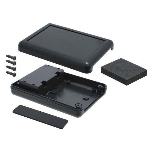 HH-3431-BCB BOX ABS BLACK 4.131"L X 2.953"W