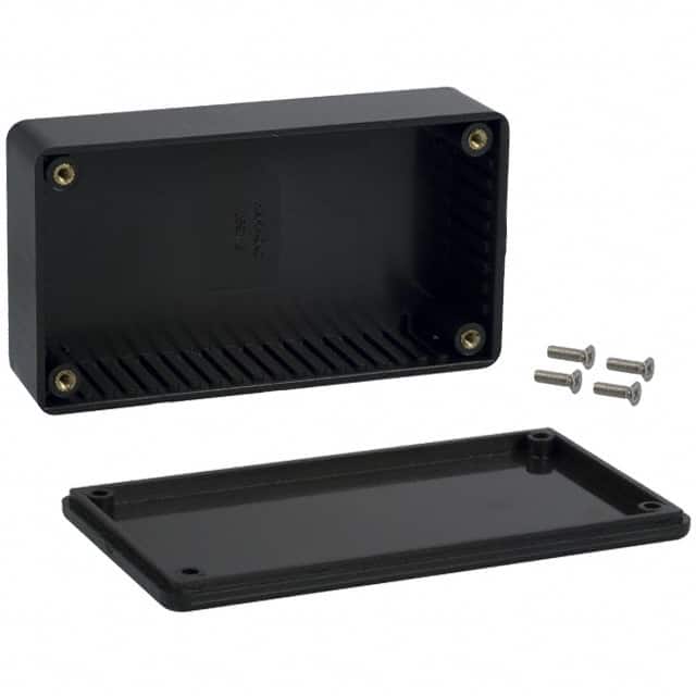 1591BBK BOX ABS BLACK 4.409"L X 2.441"W