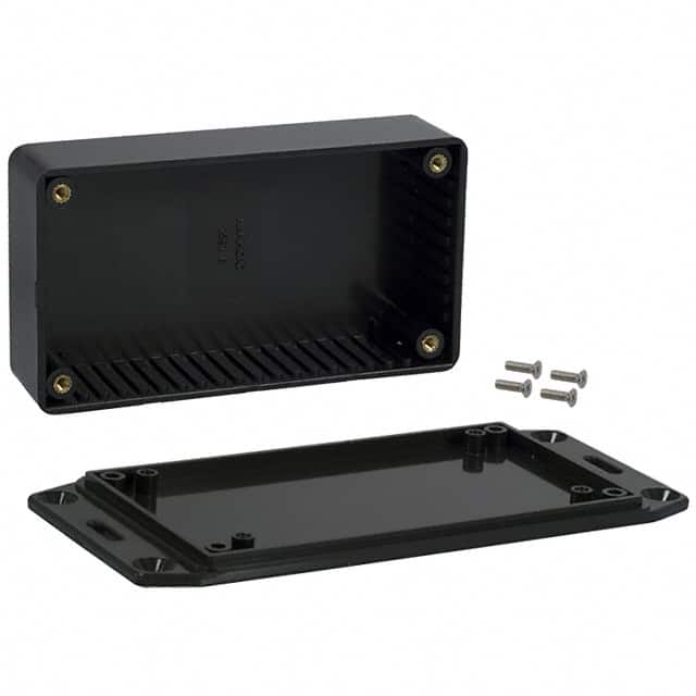 1591BFLBK BOX ABS BLACK 4.409"L X 2.441"W