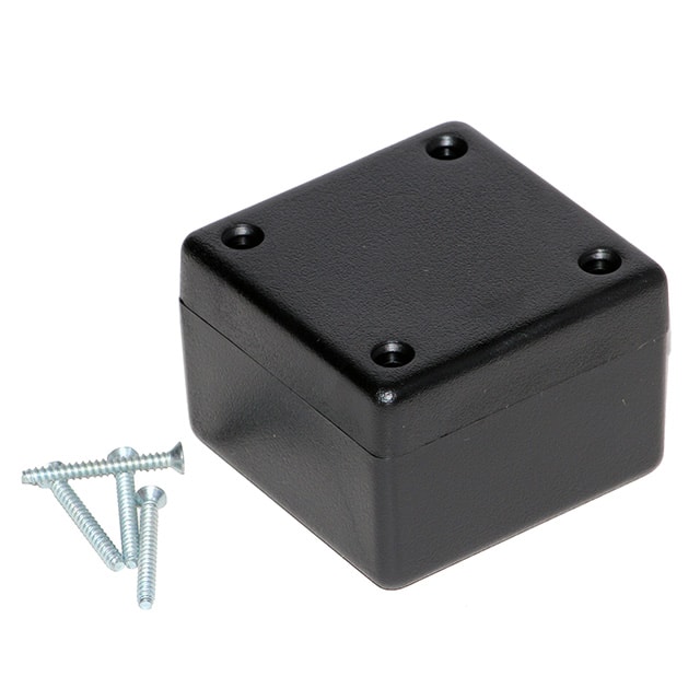 1594ASBK BOX ABS BLACK 2.205"L X 2.205"W