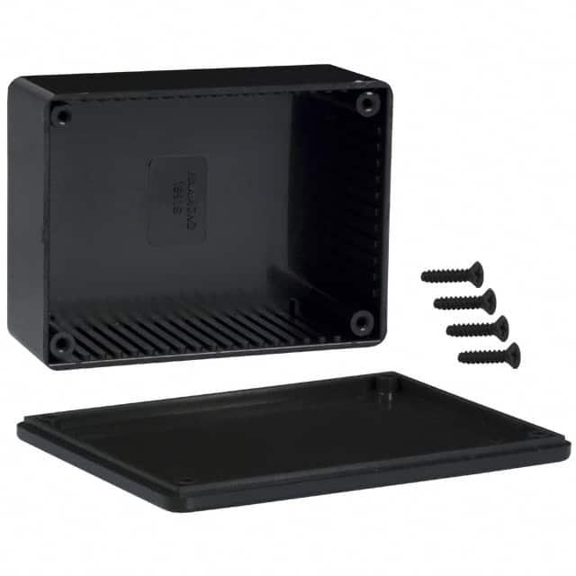 1591SSBK BOX PLAS BLK 4.335"L X 3.236"W
