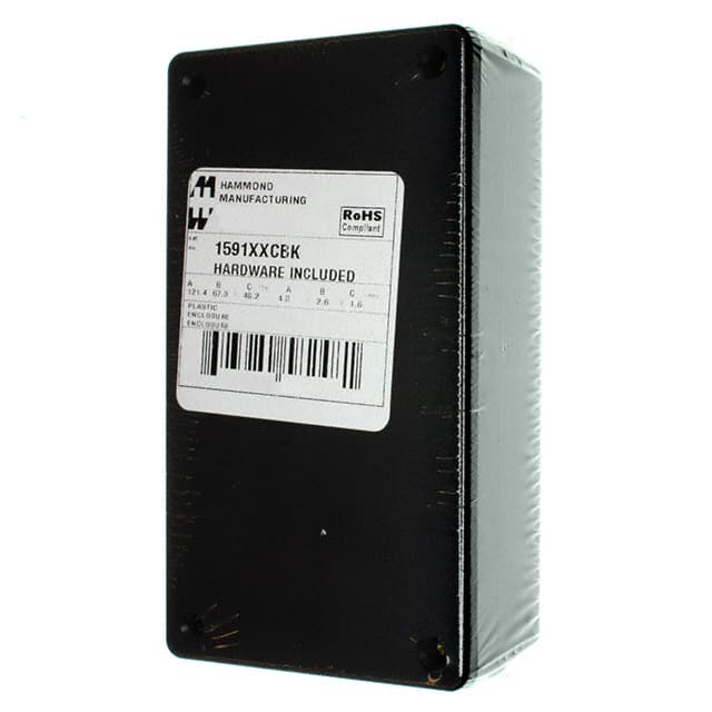 1591XXCBK BOX ABS BLACK 4.781"L X 2.636"W