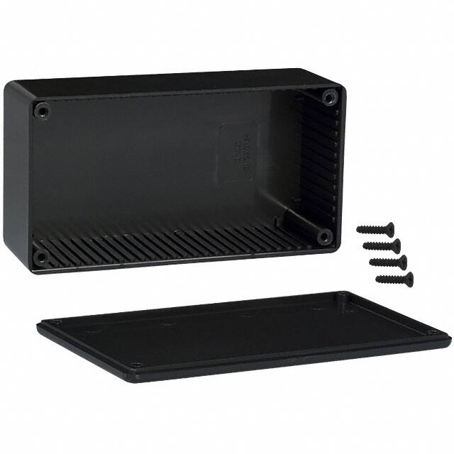 1591DSBK BOX PLAS BLK 5.906"L X 3.150"W