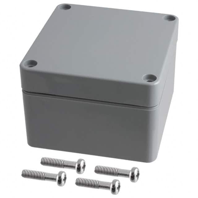 PN-1331-DG BOX ABS GRAY 3.228"L X 3.150"W