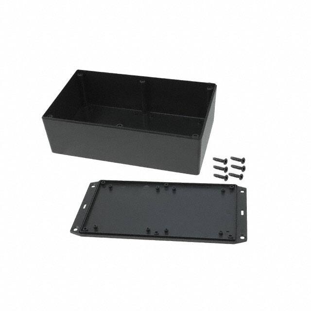 1591XXESFLBK BOX PLAS BLK 7.615"L X 4.465"W